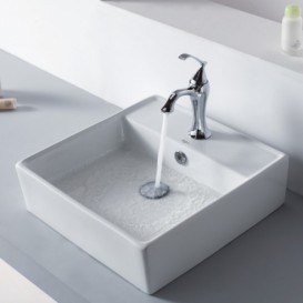 Смеситель для раковины Kraus Ventus однорычажный латунь хром KEF-15001CH