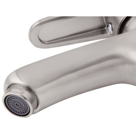 Смеситель для раковины Kroner KRM Elbe-N010 однорычажный никель CV016439