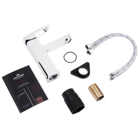 Смеситель для раковины Kroner KRM Kante-C010 однорычажный хром CV023579