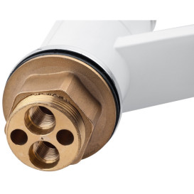 Змішувач для раковини Kroner KRP Armada-W011 одноважільний хром/білий CV024324