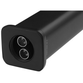 Змішувач для раковини Kroner KRP Edelstahl Kubus-SCH010-3 одноважільний чорний CV031191