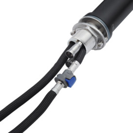 Смеситель для раковины Kroner KRP Edelstahl Klassisch-SCH030-T с выдвижной лейкой черный CV032497