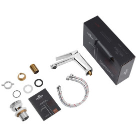 Змішувач для раковини Kroner KRP Ersel-C0111BV з донним клапаном хром CV035468