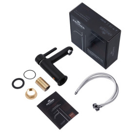 Смеситель для раковины Kroner KRP Essen-SCH010 однорычажный черный CV024322