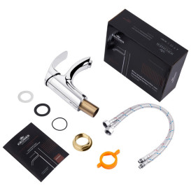 Змішувач для раковини Kroner KRP Konstante-C010A одноважільний хром CV023584