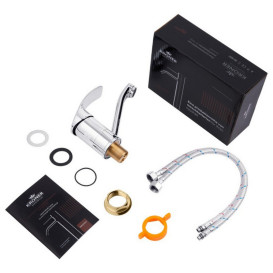 Змішувач для раковини Kroner KRP Konstante-C011 одноважільний хром CV023591