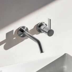 Змішувач для раковини Laufen Kartell настінний на 2 отвори нержавіюча сталь з PVD-покриттям H3113360901201