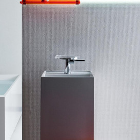 Смеситель для раковины Laufen Kartell с полочкой-мыльницей хром H3113310041101