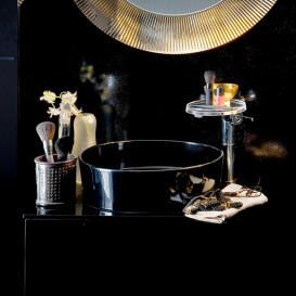 Змішувач для раковини Laufen Kartell з поличкою-мильницею хром H3113380041101