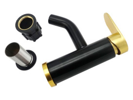 Смеситель для раковины Millz однорычажный черный/золото MRS-AL-B-13(Black&Gold)