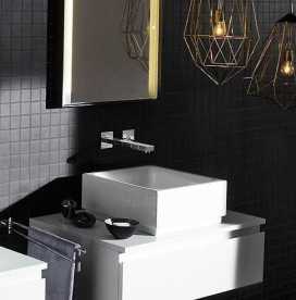 Змішувач для раковини з джойстиком настінний Grohe колекція Eurocube Joy хром 19997000