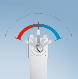 Смеситель для раковины с джойстиком с донным клапаном Grohe коллекция Eurocube Joy хром 23657000