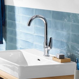 Змішувач для раковини одноважільний Hansgrohe колекція Novus хром 71126000