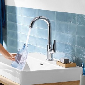 Смеситель для раковины однорычажный Hansgrohe коллекция Novus хром 71128000
