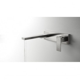 Смеситель для раковины однорычажный настенный Tres Cuadro Tres хром 00620004