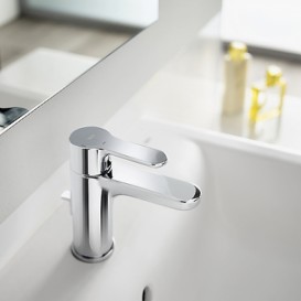 Смеситель для раковины однорычажный Roca L20 с донным клапаном латунь хром A5A3I09C00