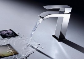 Змішувач для раковини одноважеля Tres Cuadro Tres хром / чорний 00610101NED