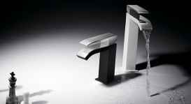 Змішувач для раковини одноважеля Tres Cuadro Tres хром / чорний 00610101NED