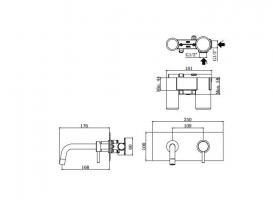 Змішувач для раковини Paffoni Light чорний матовий LIG 101 NO/M