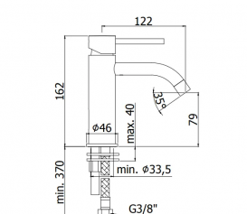Смеситель для раковины Paffoni Light черный матовый LIG 071 NO