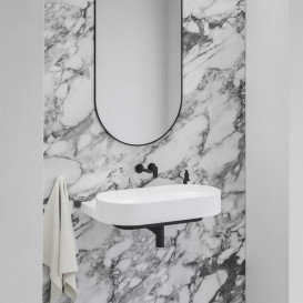 Смеситель для раковины Ravak Eleganta настенный однорычажный черный матовый X070292