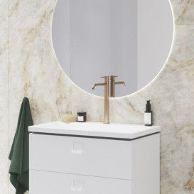 Смеситель для раковины Ravak Espirit BeCool однорычажный розовое золото матовое X070403