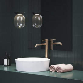 Смеситель для раковины Ravak Espirit BeCool однорычажный розовое золото матовое X070408