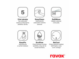 Смеситель для раковины Ravak Espirit BeCool однорычажный золото матовое X070617