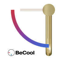 Смеситель для раковины Ravak Espirit BeCool однорычажный золото матовое X070617