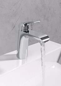 Смеситель для раковины Ravak Flat однорычажный глянцевый хром X070118