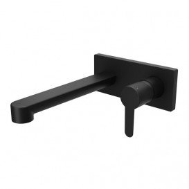 Змішувач для раковини Ravak Puri PU 019.20 настінний одноважільний чорний X070184