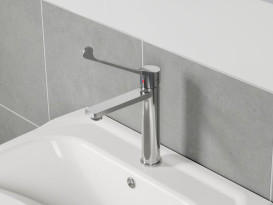 Змішувач для раковини Ravak Safe SF 014.00 із медичним важелем хром X070620