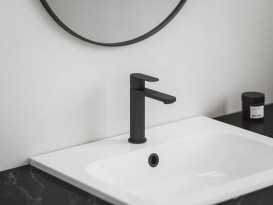 Змішувач для раковини Ravak Сhrome II CR II 014.20BL одноважільний чорний X070458