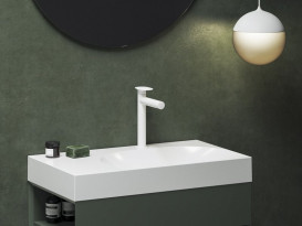 Змішувач для раковини Ravak Spring SG 014.00 одноважільний білий матовий X070566