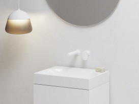 Змішувач для раковини Ravak Spring SG 019.00 настінний одноважільний білий матовий X070568