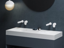 Змішувач для раковини Ravak Spring SG 019.00 настінний одноважільний білий матовий X070568