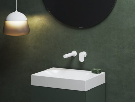 Змішувач для раковини Ravak Spring SG 019.00 настінний одноважільний білий матовий X070568