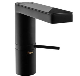Смеситель для раковины Rea Amar однорычажный с датчиком температуры черный REA-B2065