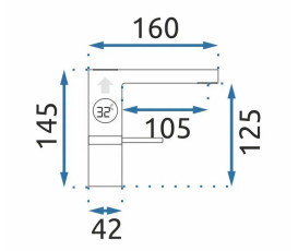 Смеситель для раковины Rea Amar однорычажный с датчиком температуры черный REA-B2065