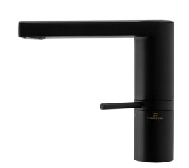 Смеситель для раковины Rea Amar однорычажный с датчиком температуры черный REA-B2065