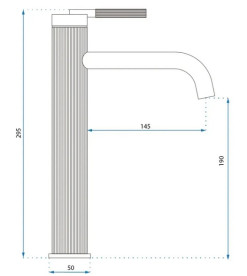 Смеситель для раковины Rea Argon однорычажный матовое золото REA-B7802