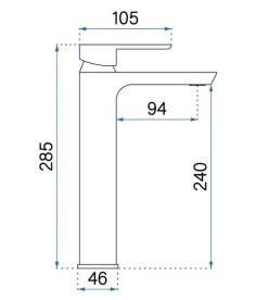 Смеситель для раковины Rea Argus однорычажный хром REA-B6209