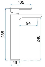 Змішувач для раковини Rea Argus одноважільний золотий REA-B6213