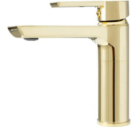 Смеситель для раковины Rea Argus однорычажный золотой REA-B6212