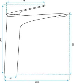 Смеситель для раковины Rea Avalon однорычажный матовое золото REA-B2705