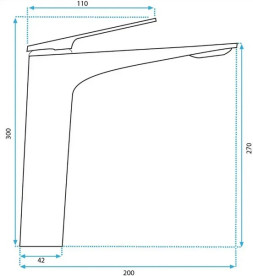 Смеситель для раковины Rea Avalon однорычажный золото REA-B1127