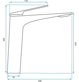Смеситель для раковины Rea Avalon однорычажный матовая медь REA-B0493