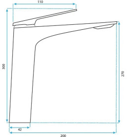 Смеситель для раковины Rea Avalon однорычажный хром REA-B5060
