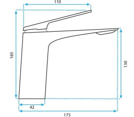 Смеситель для раковины Rea Avalon однорычажный матовое золото REA-B2703