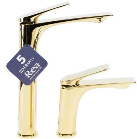 Смеситель для раковины Rea Avalon однорычажный золото REA-B1118